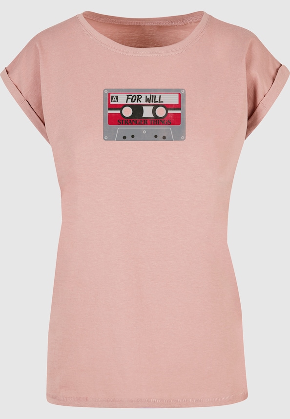 Ladies Stranger Things - Cassette For Will T-Shirt-4