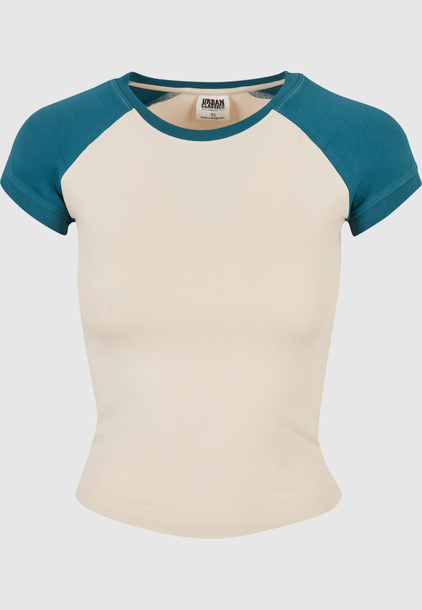 Ladies Organic Stretch Short Retro Baseball-4