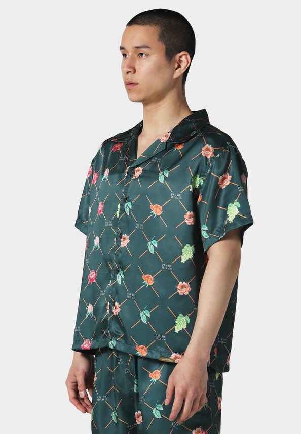 FRUIT MONOGRAM CUBAN  SHIRT-2