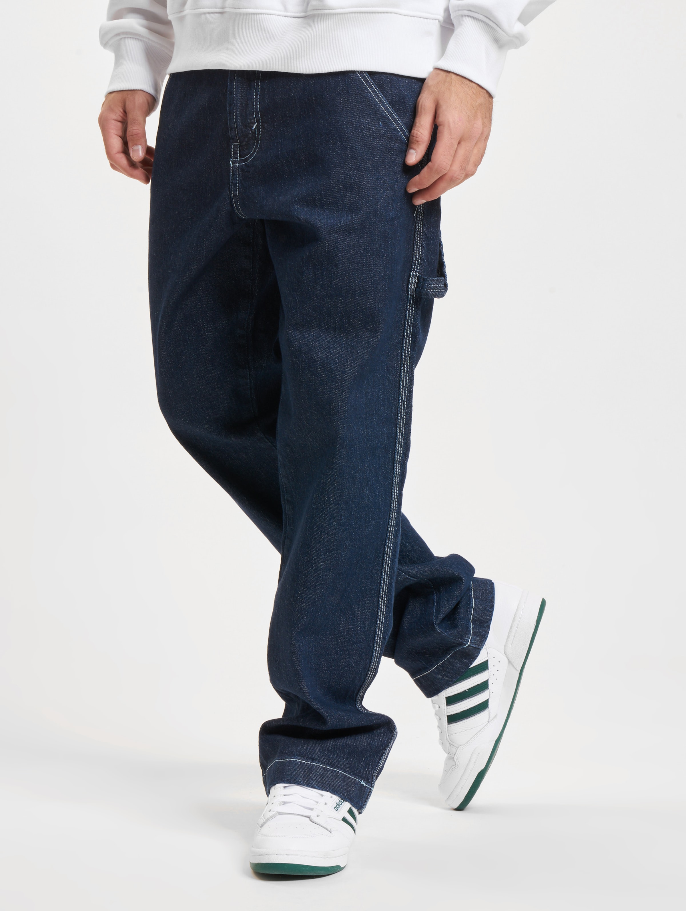 Denim Project Workwear Straight Fit Jeans Mannen op kleur blauw, Maat 30