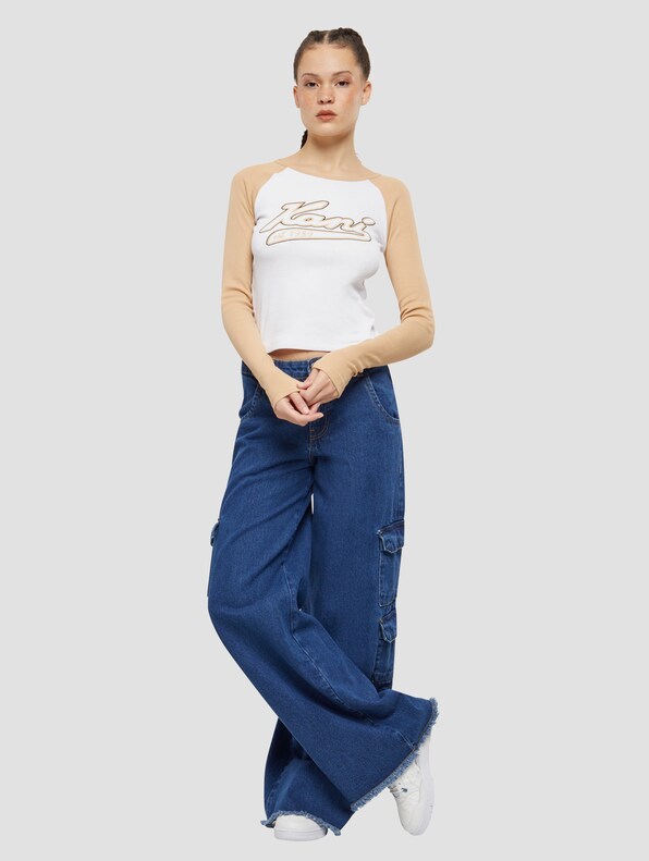 Karl Kani Varsity Crop Block Rib Longlseeve-2