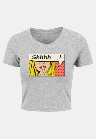 Ladies Silent Sign Comic Cropped