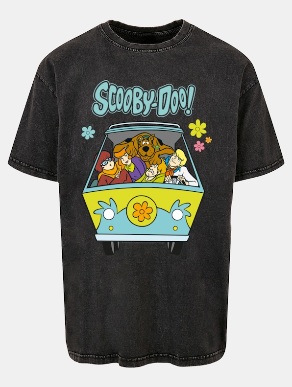 Scooby Doo - Mystery Machine Group Acid Washed Oversized -2