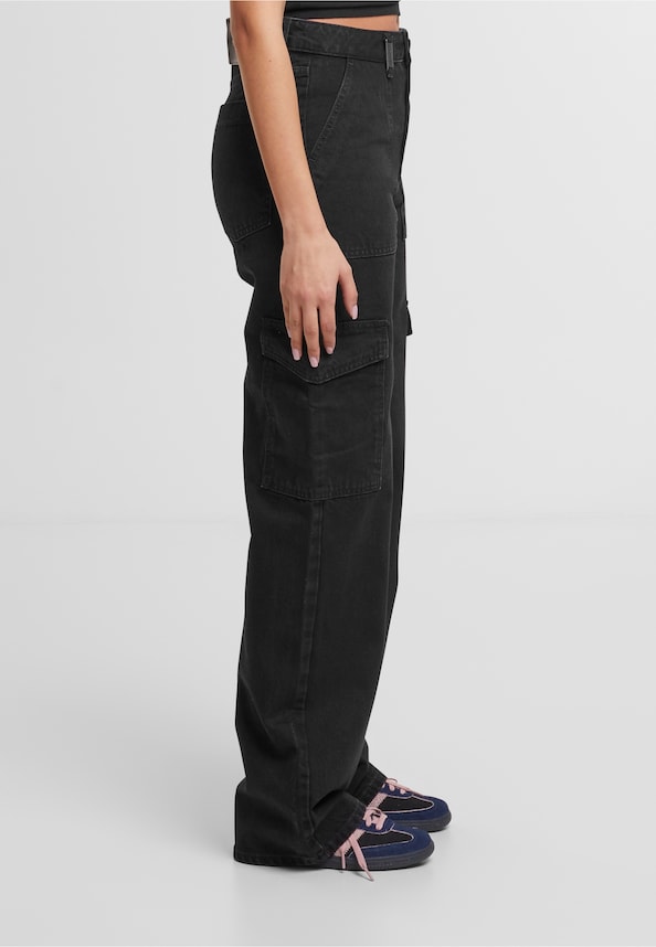 Lona Cargo Jeans-3