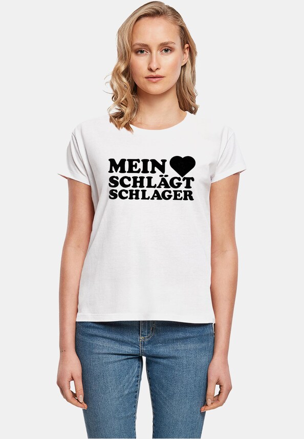 Ladies MHSS Logo Schwarz T-Shirt-0