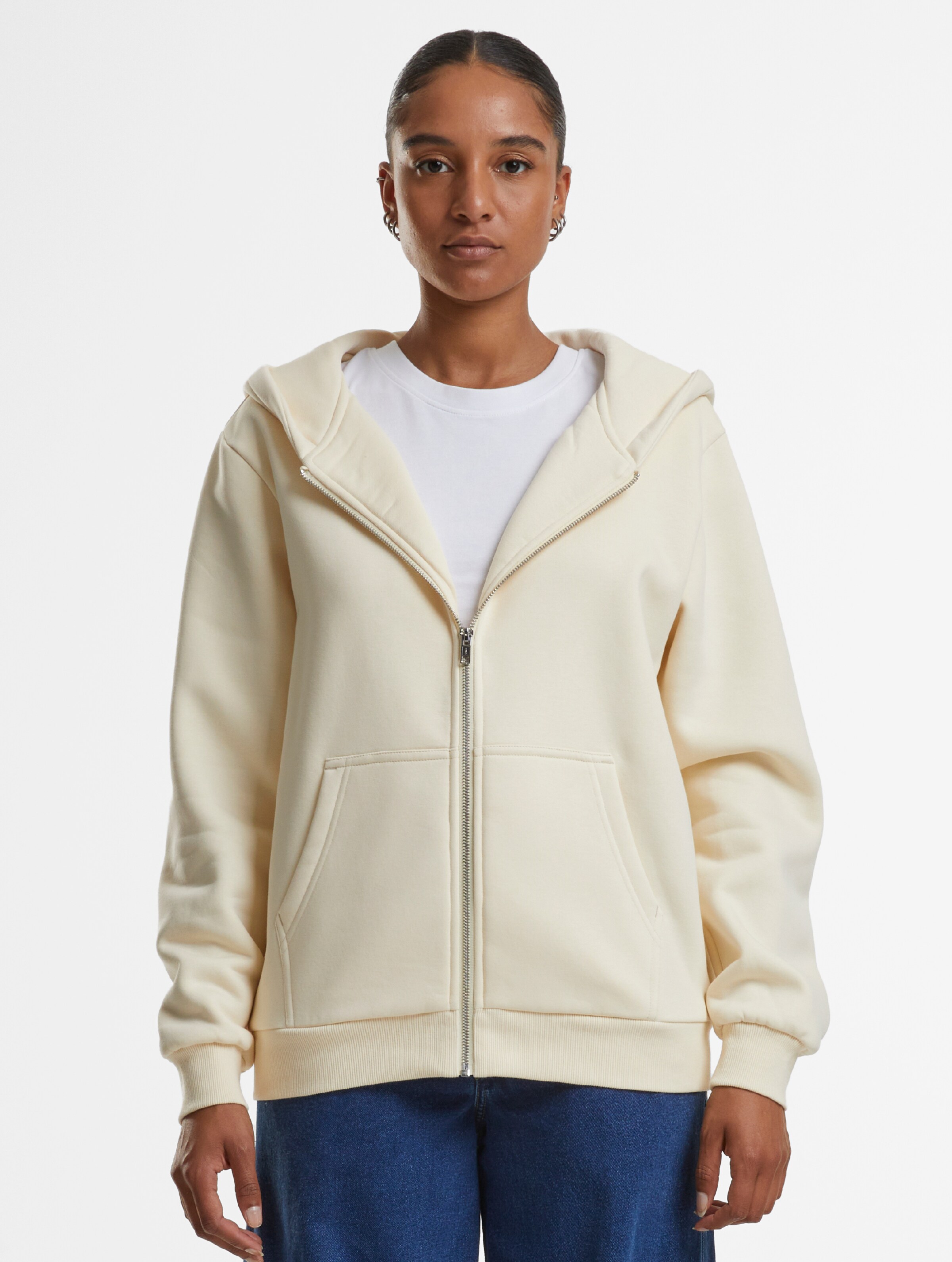 Urban Classics Ladies Fluffy Zip Hoodies DEFSHOP 137421