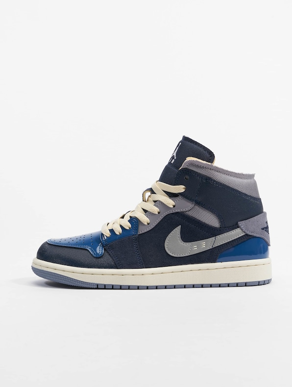 Air Jordan 1 Mid Se Craft Sneakers Obsidian/White French Blue-1