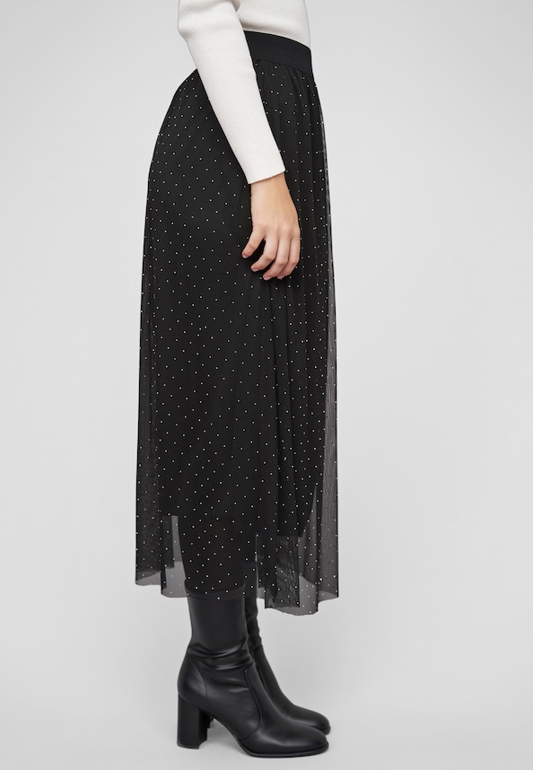 Longform Skirt with rhinestones-3