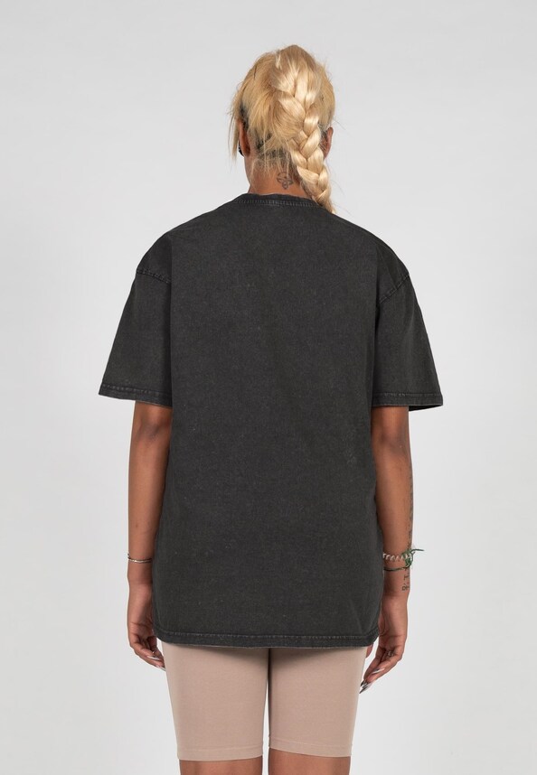 MJ Gonzales Ladies Kiss x Acid Washed Heavy Oversized T-Shirts-1