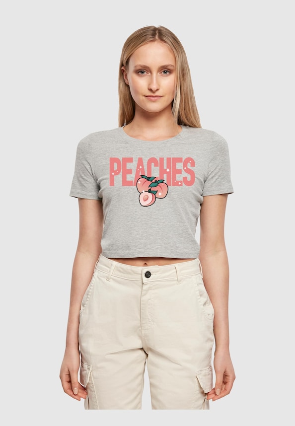 Peaches Cropped Tee-1