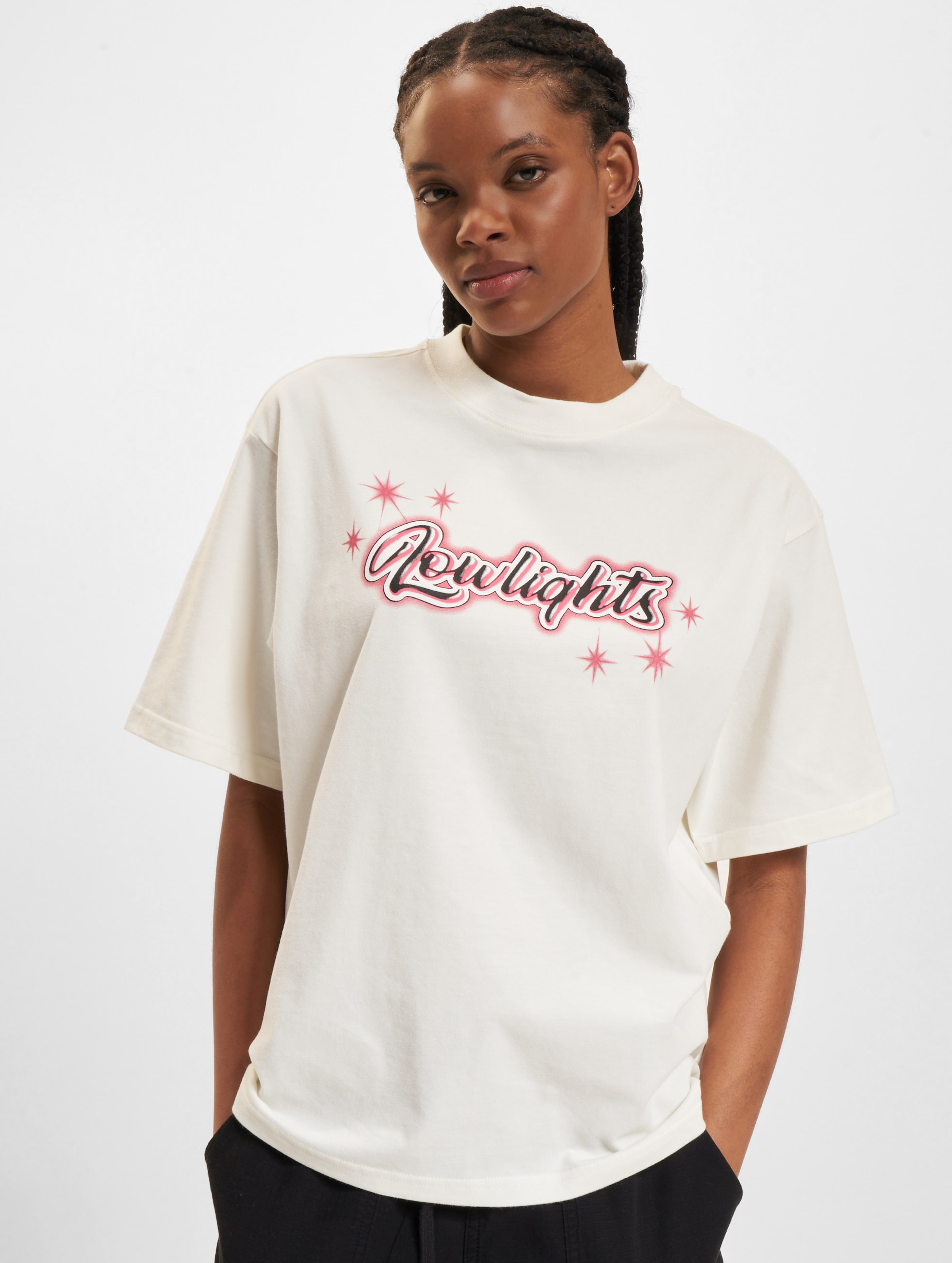Low Lights Studios Sparkle Woman T-Shirt Frauen,Unisex op kleur beige, Maat M