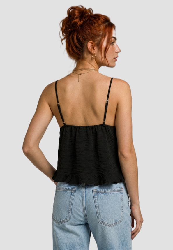 Ladies Ruffled Structured -1