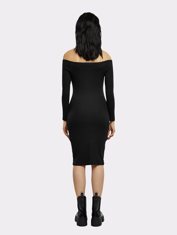 Off Shoulder Longsleeve Rib-1