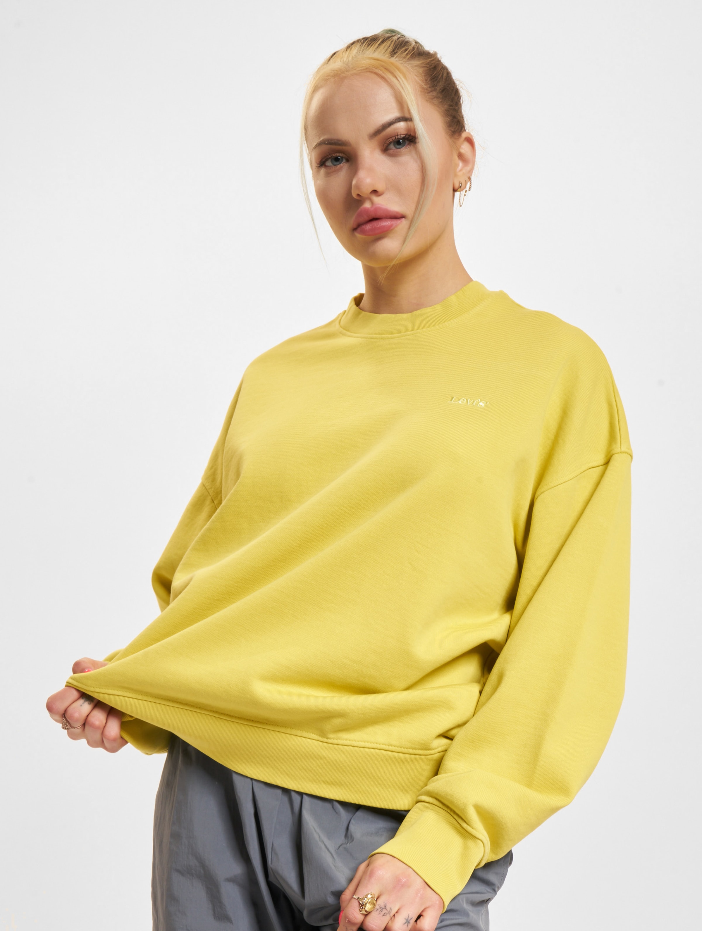Levi's Levis Wfh Sweater Frauen,Unisex op kleur geel, Maat S