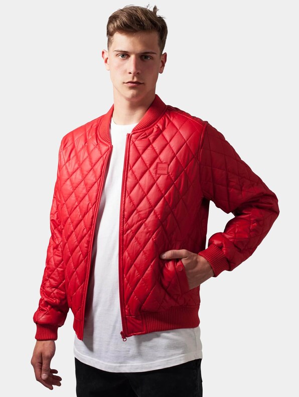 Diamond Quilt Leather Imitation -0