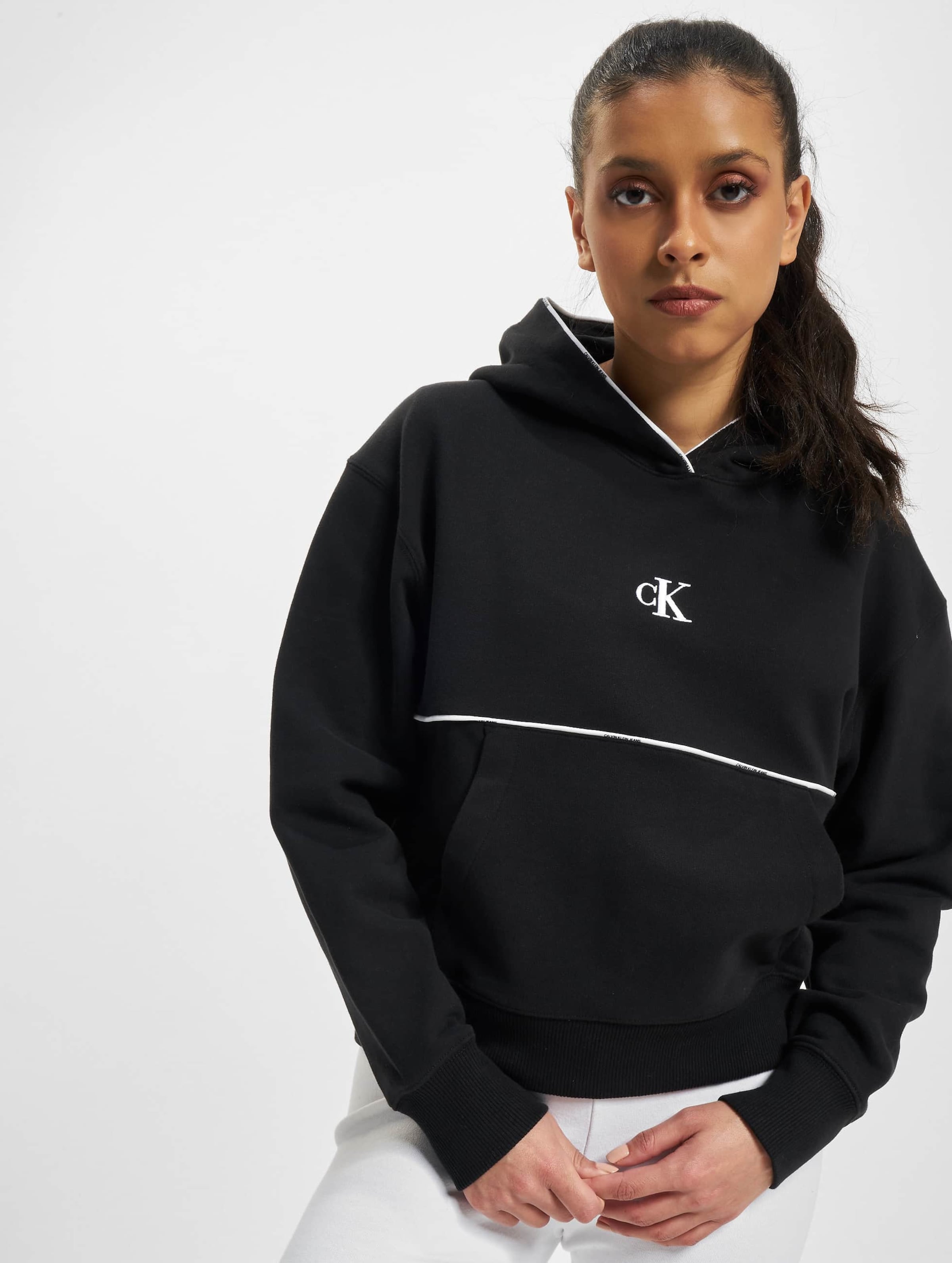 Black calvin klein online hoodie women's