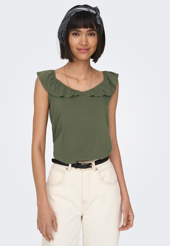 ONLY Damen V-Neck Viskose-2