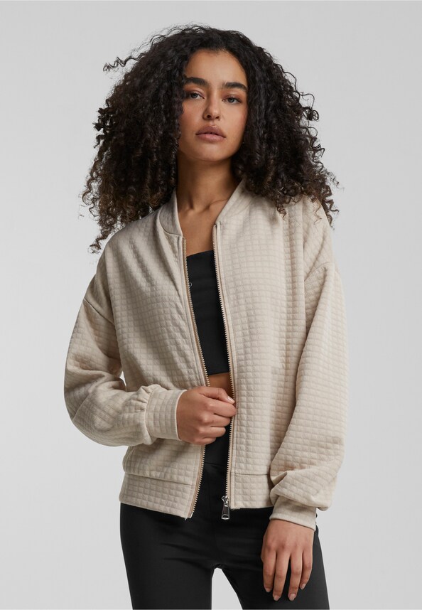 Cloud5ive Damen Blouson Bomberjacke mit Diamant Stitching-0
