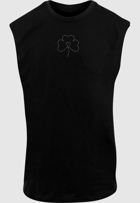 Spring -  Leaf Clover Flower Sleeveless Tee-2