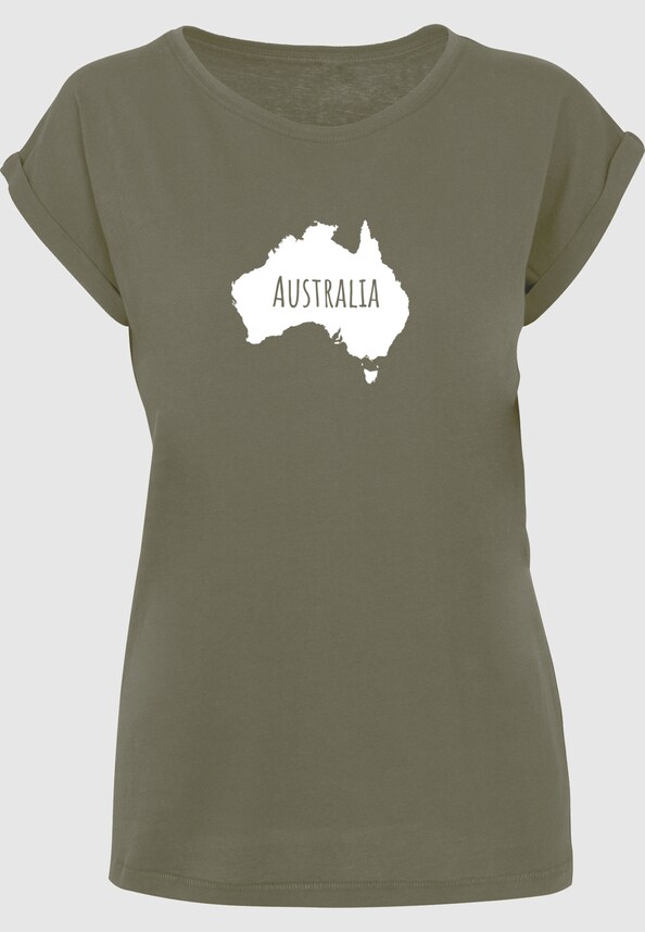 Ladies Australia X Extended Shoulder Tee-2