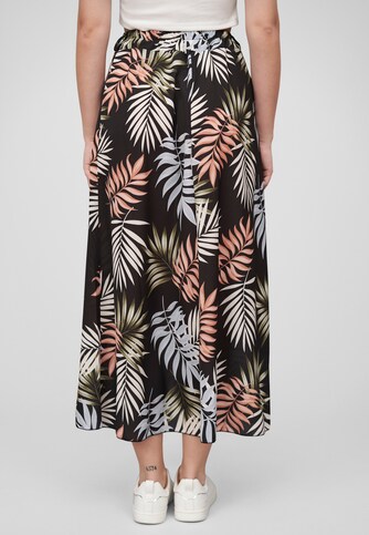 Cloud5ive Damen Longform Rock mit Allover Blätter Print