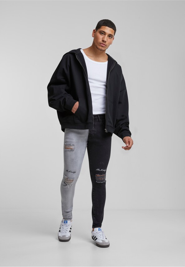 2Y Skinny Fit Destroyed Jeans-4