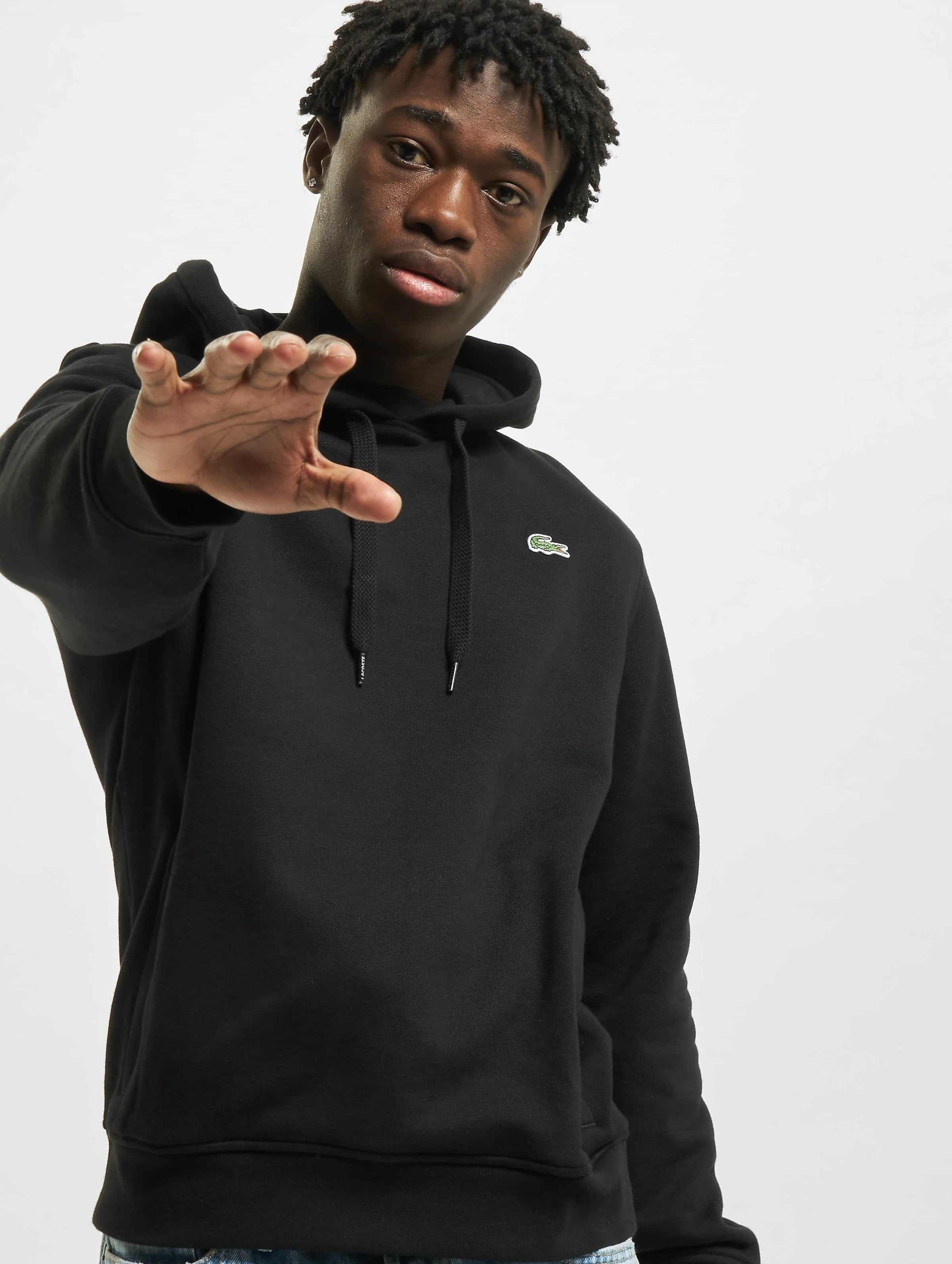 Lacoste sport hoodie discount black