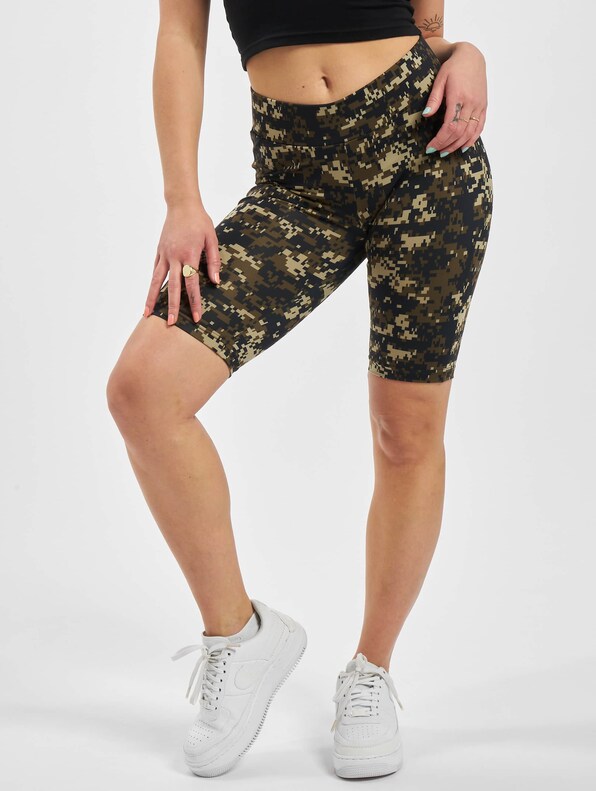 Ladies High Waist Camo Tech Cycle -2