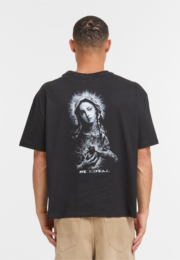 Distressed Mary Cropped Oversize Tee-1