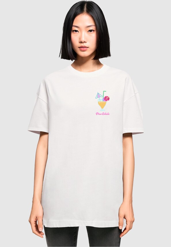 Ladies Pina ColadaOversized Boyfriend Tee-0