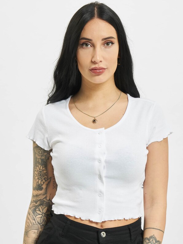 Cropped Button Up Rib-2