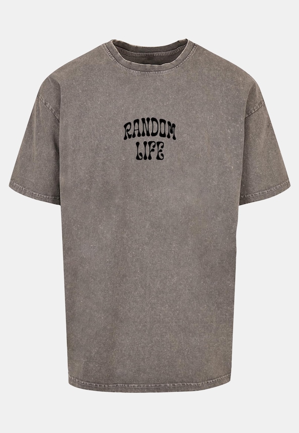 Random Life Acid Washed Heavy Oversized Tee-4