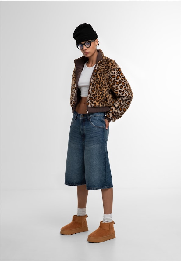 Ladies Cropped Faux Fur Leo-3