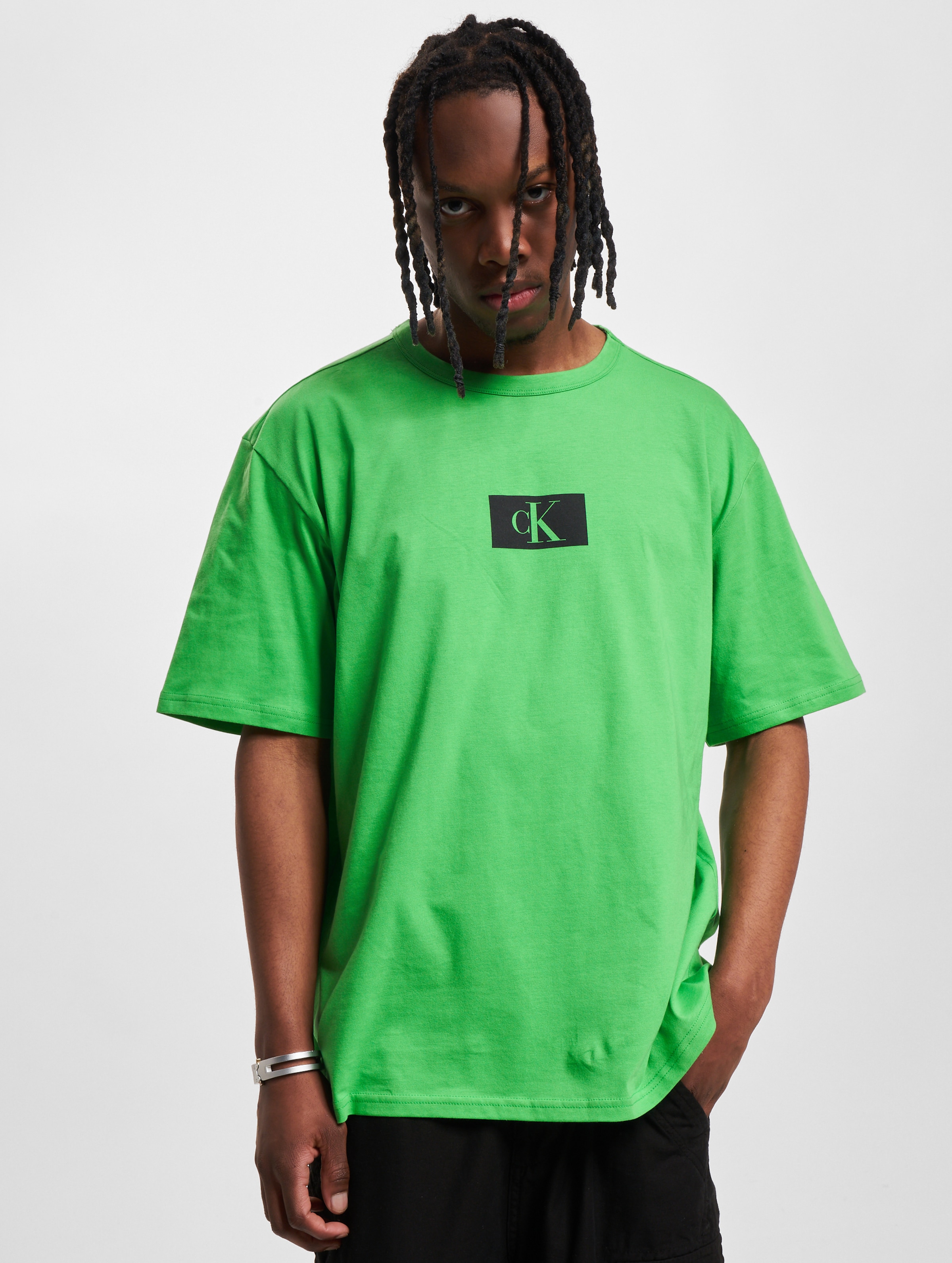 Calvin Klein Loungewear T-Shirts Mannen op kleur groen, Maat S