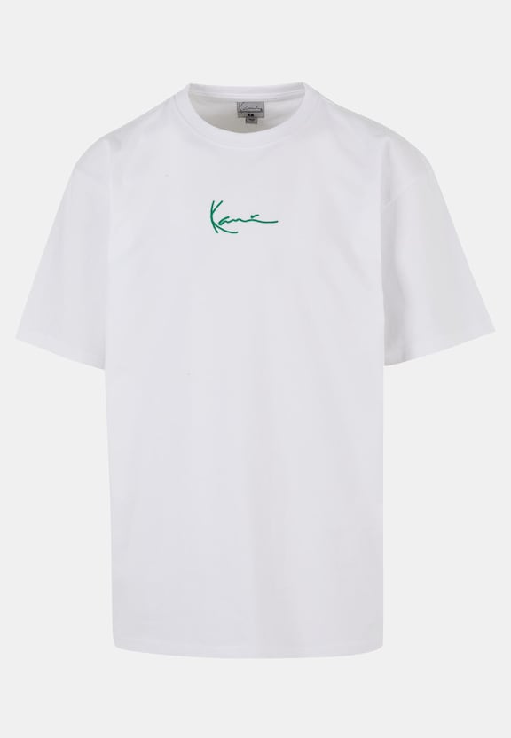 KK-T01-WHT-12 Karl Kani Small Signature Green Logo Tee-3