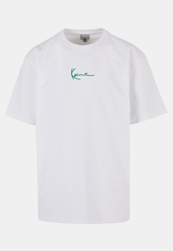 KK-T01-WHT-12 Karl Kani Small Signature Green Logo Tee-3