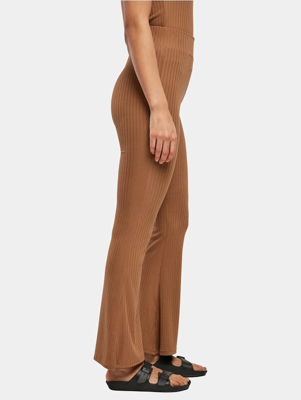 High Waist Rib Flared-3