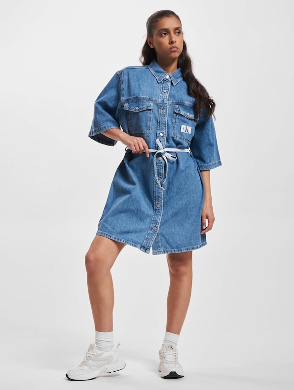 Calvin Klein Jeans Utility Belted Kleid | DEFSHOP | 23124