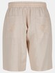 Logo Stitched Linen Shorts-5