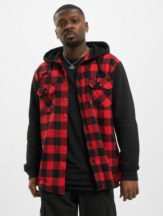 Hooded Checked Flanell Sweat Sleeve