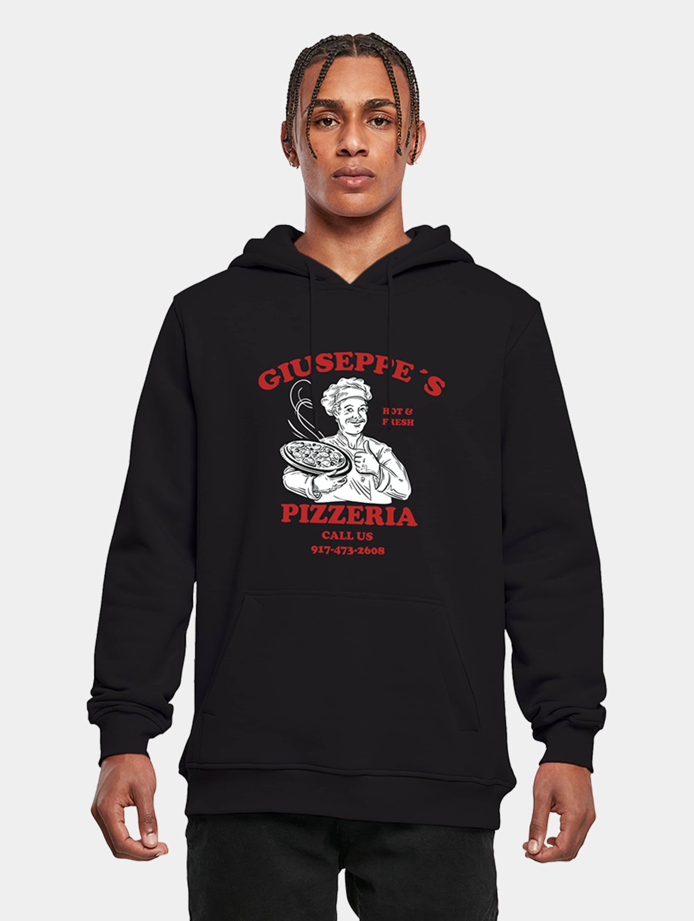 Mister Tee - Giuseppe's Pizzeria Hoodie/trui - XL - Zwart