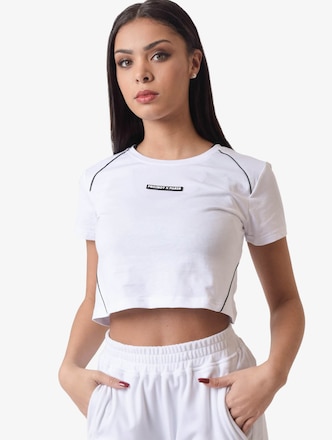 Project X Paris Contrast Piping Crop T-Shirt