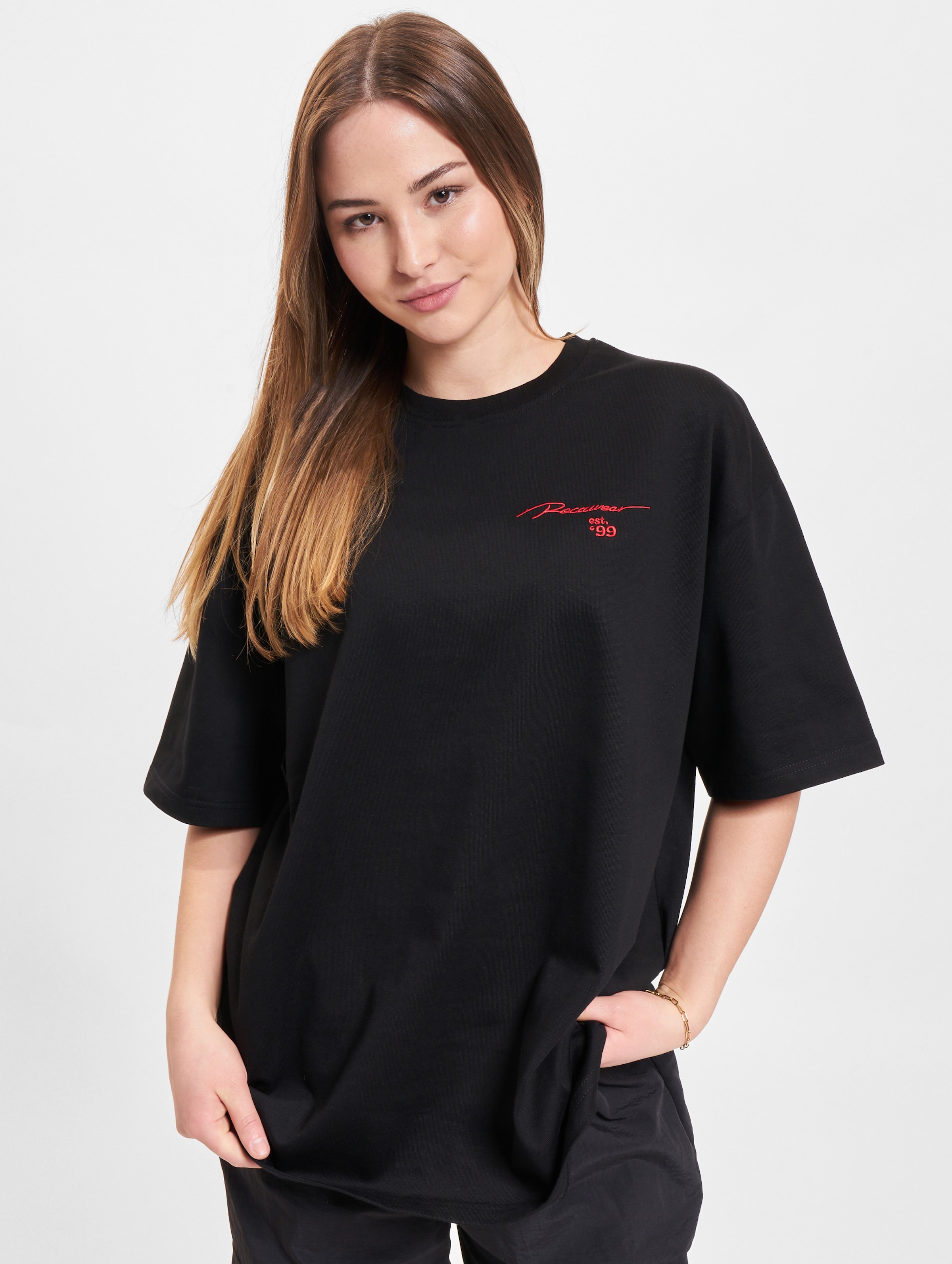 Rocawear Crown T-Shirts Vrouwen op kleur zwart, Maat XS