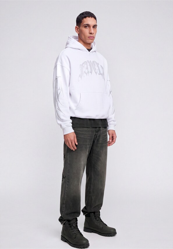 FLAT EMBROIDERY BALLOON DENIM-2