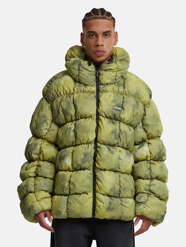 Karl Kani Sport Patch Square Quilted Puffer Jackets-2