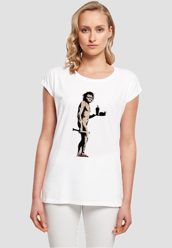 Ladies Brandalised - Fast Food Apeman T-Shirt-0