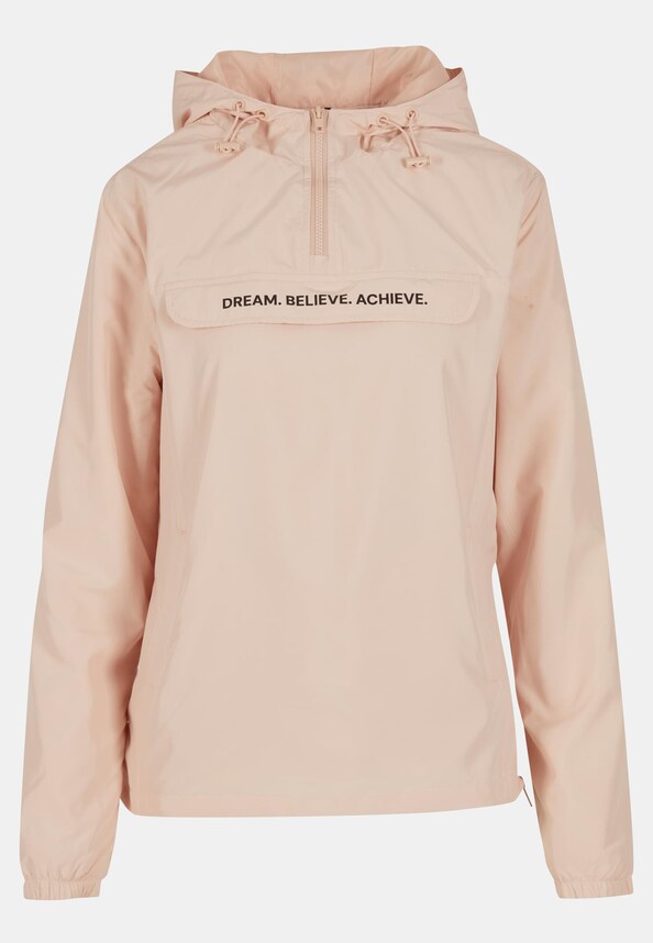 Dream Believe Achieve Ladies Basic Pull Over Jacket-2