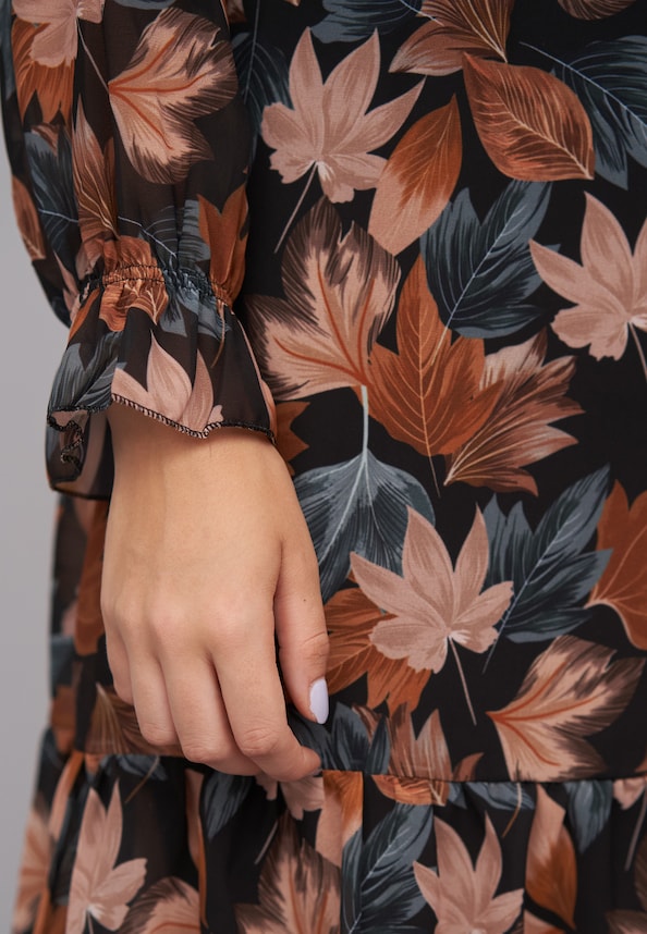 Chiffon Dress with AOP-5