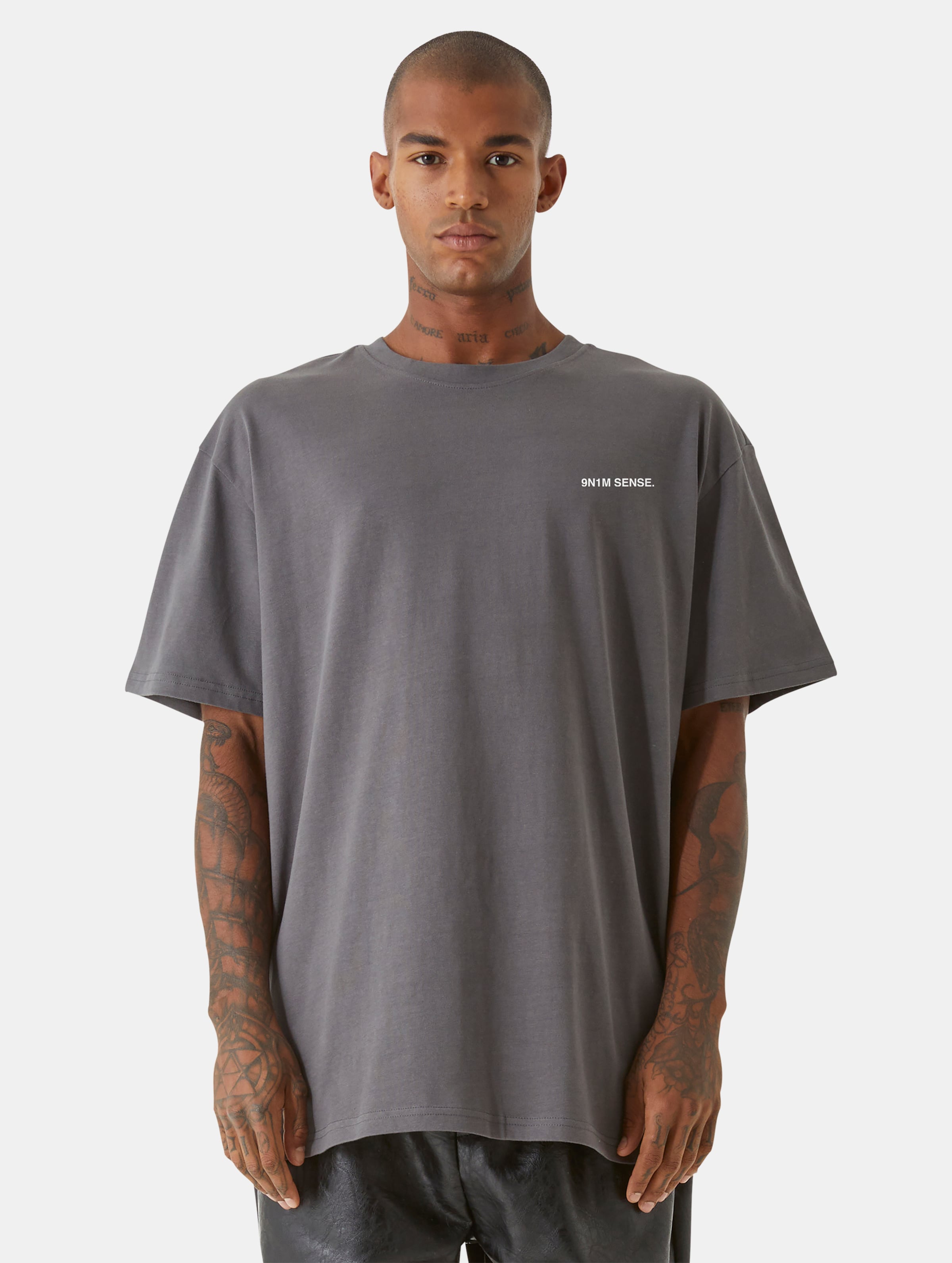 9N1M SENSE Change T-Shirts Männer,Unisex op kleur grijs, Maat 3XL