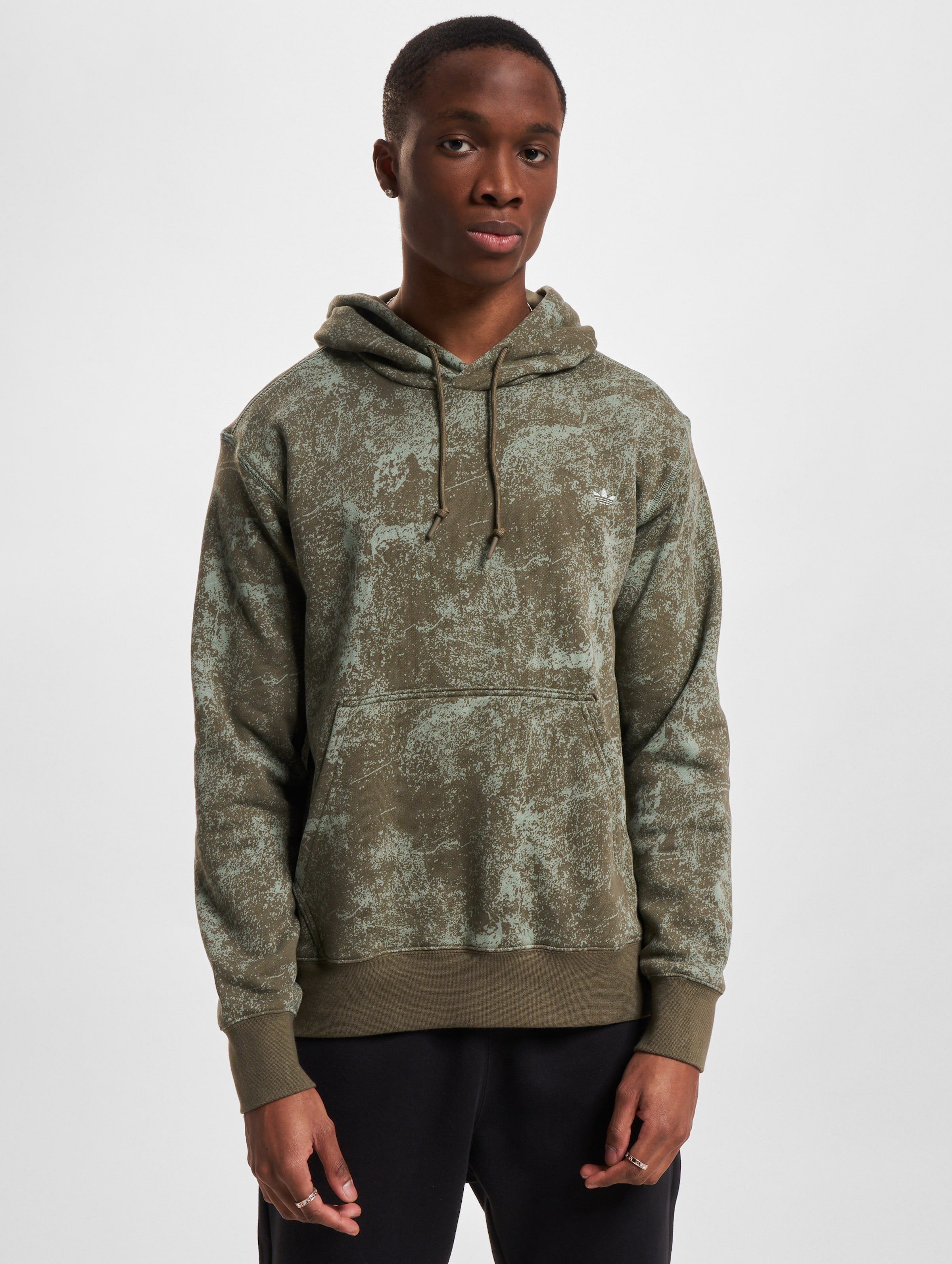 Olive green tie online dye hoodie